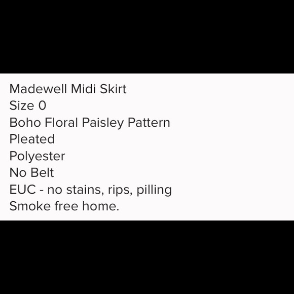 Madewell Boho Paisley Midi Skirt - Picture 4 of 4